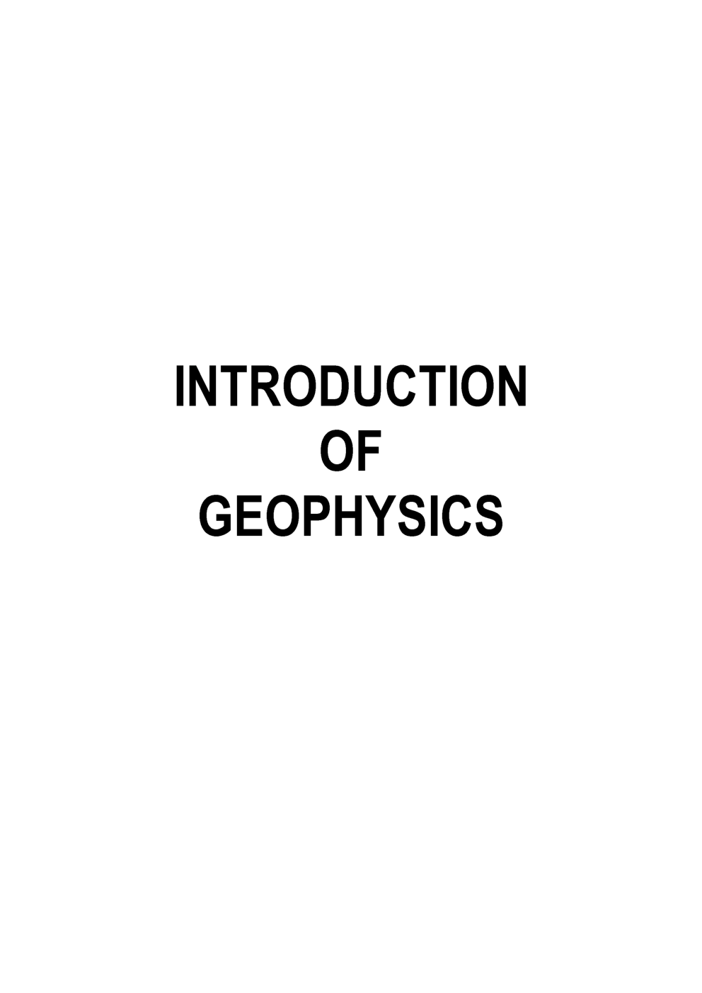 Geophysics (Earth Science) Study Material For CSIR NET Exam - Page 2