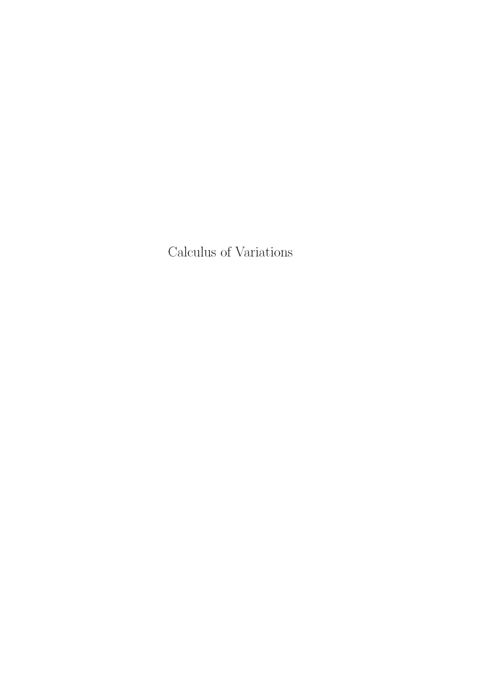 Calculus Of Variations (Mathematical Science) Study Material For CSIR NET Exam - Page 2