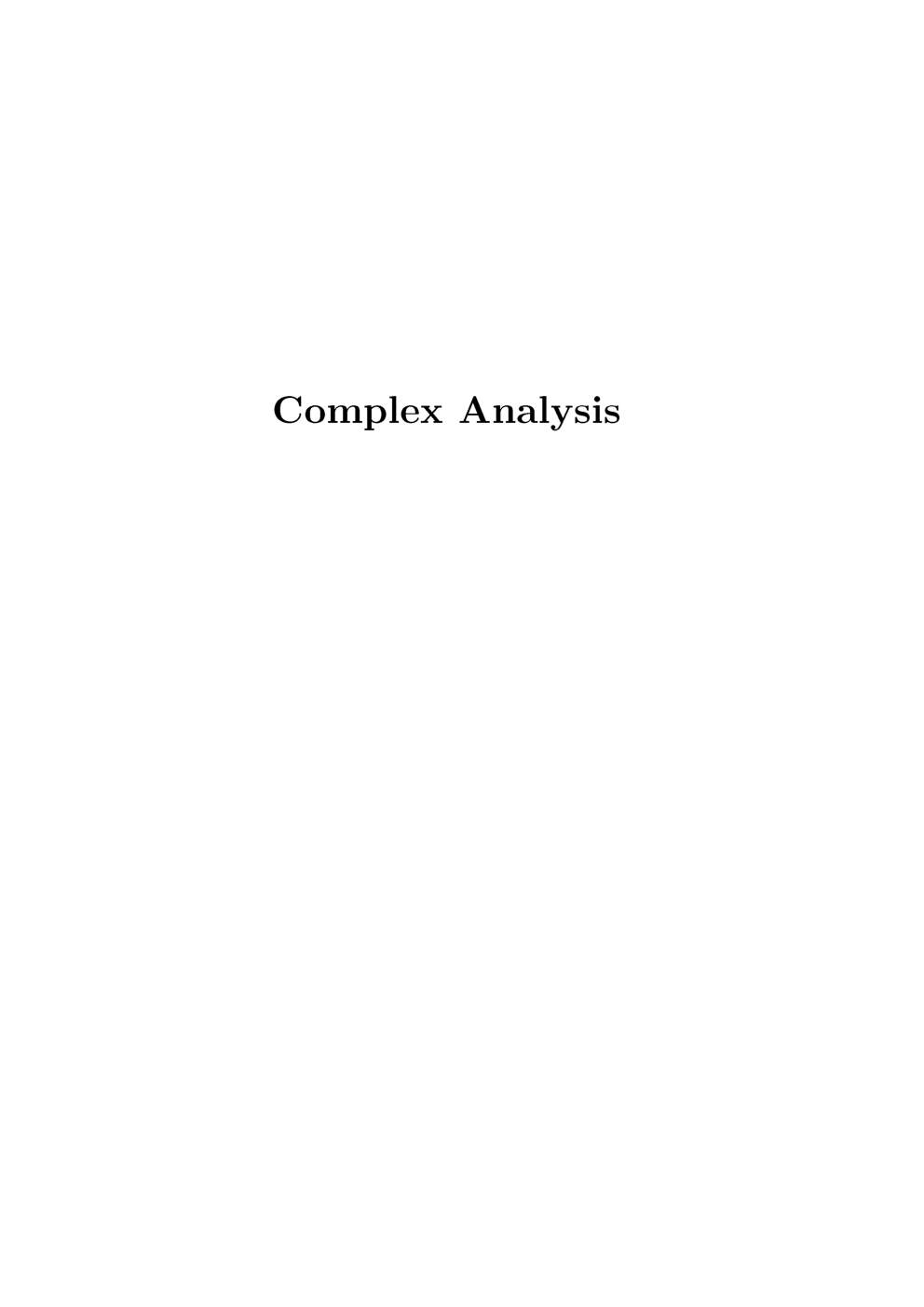 Complex Analysis  (Mathematical Science) Study Material For CSIR NET Exam - Page 2