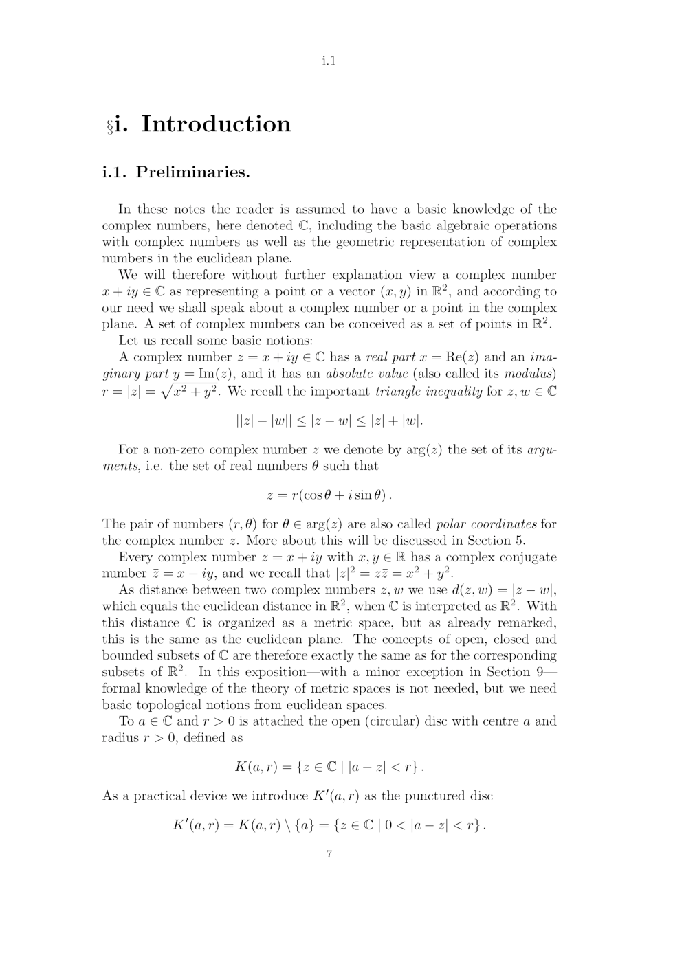 Complex Analysis  (Mathematical Science) Study Material For CSIR NET Exam - Page 5