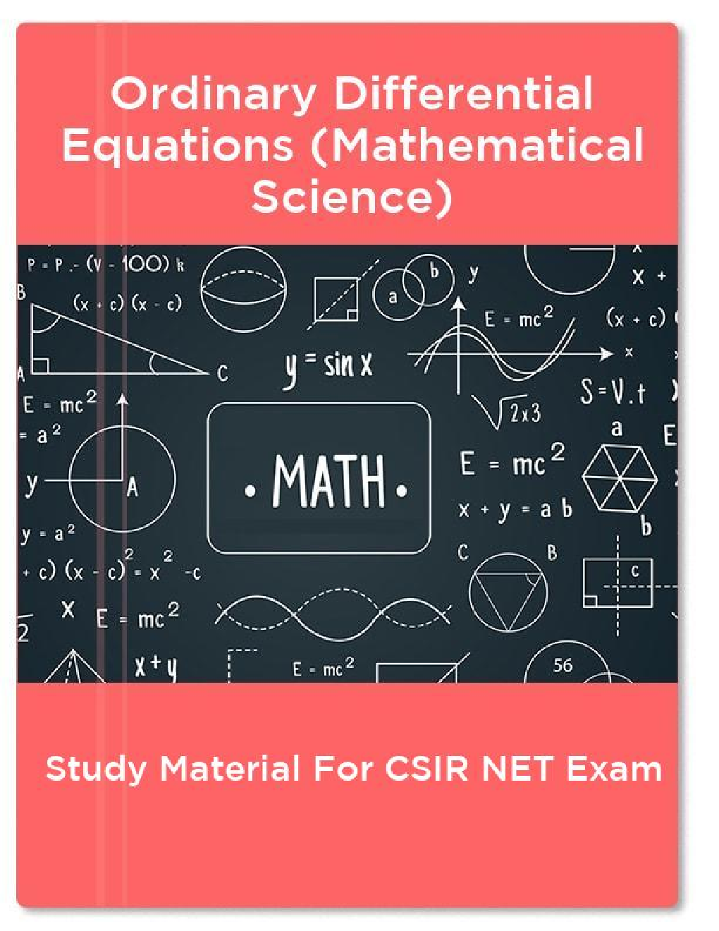 Ordinary Differential Equations (Mathematical Science) Study Material For CSIR NET Exam - Page 1