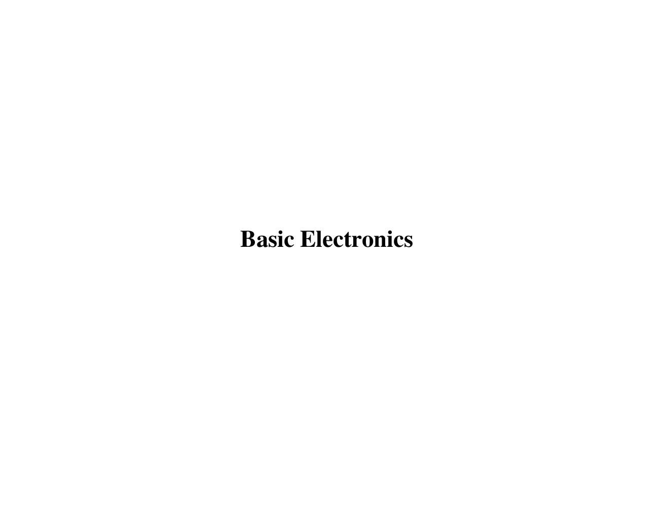 Basic Electronics (Physical Science) Study Material For CSIR NET Exam - Page 2