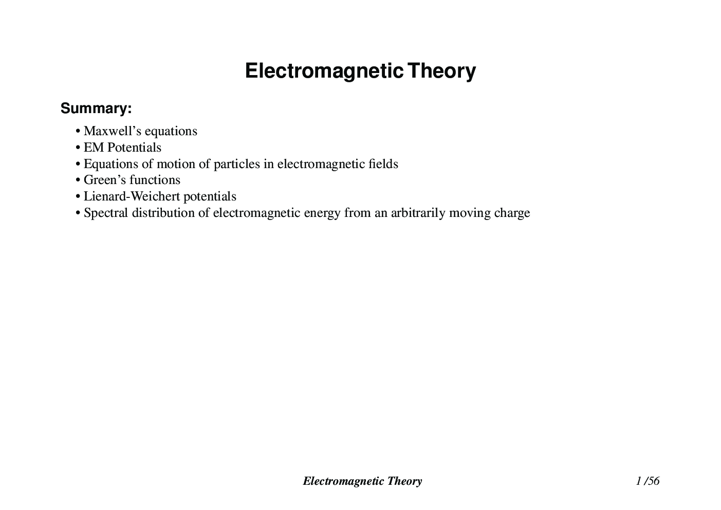 Electromagnetic Theory (Physical Science) Study Material For CSIR NET Exam - Page 2