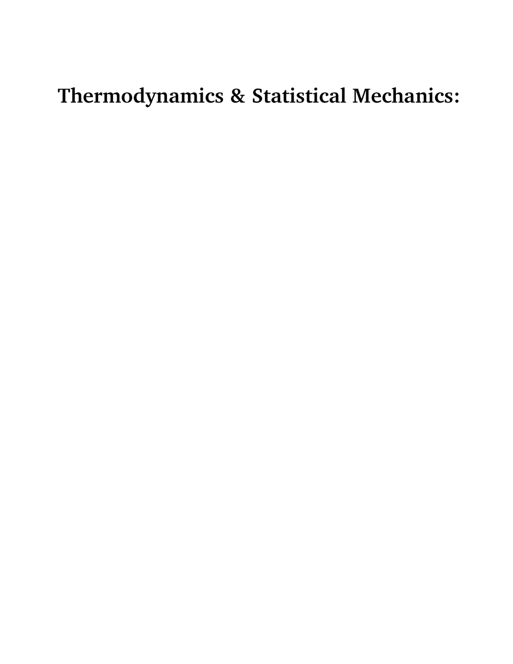 Thermodynamic And Statistical Physics (Physical Science) Study Material For CSIR NET Exam - Page 2