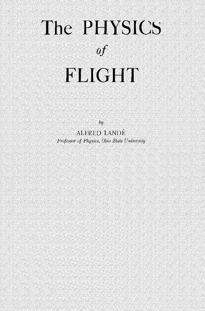 The Physics Of Flight - Page 1