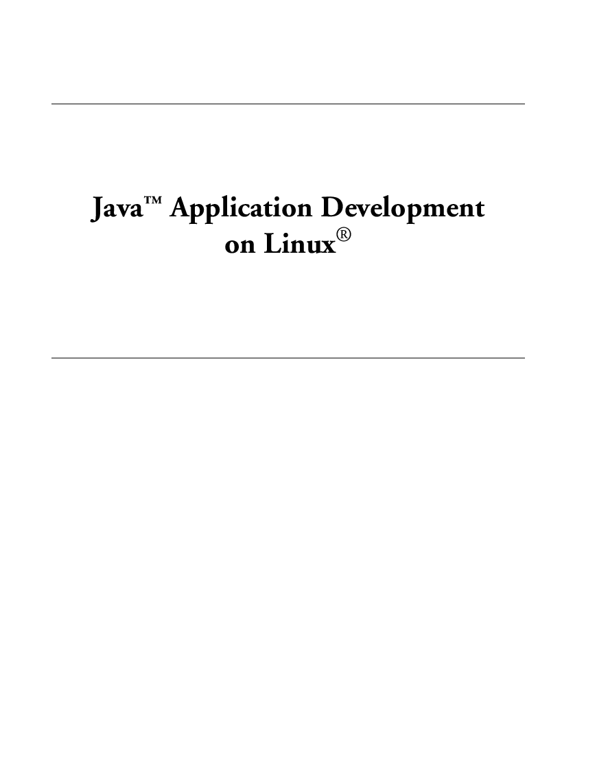 Java Application Development On Linux - Page 2
