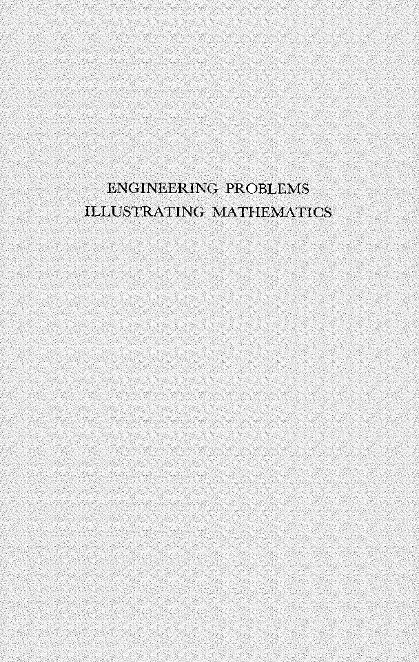 Engineering Problems Illustrating Mathematics - Page 1