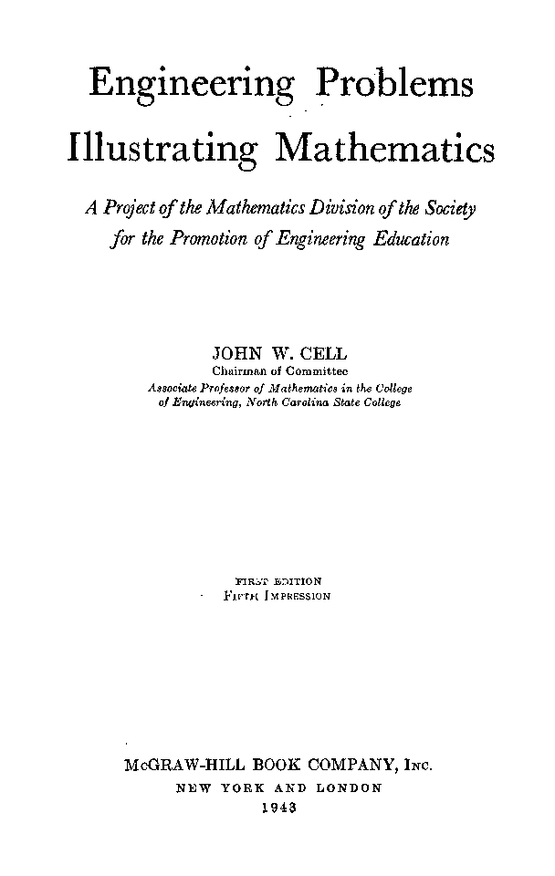 Engineering Problems Illustrating Mathematics - Page 2