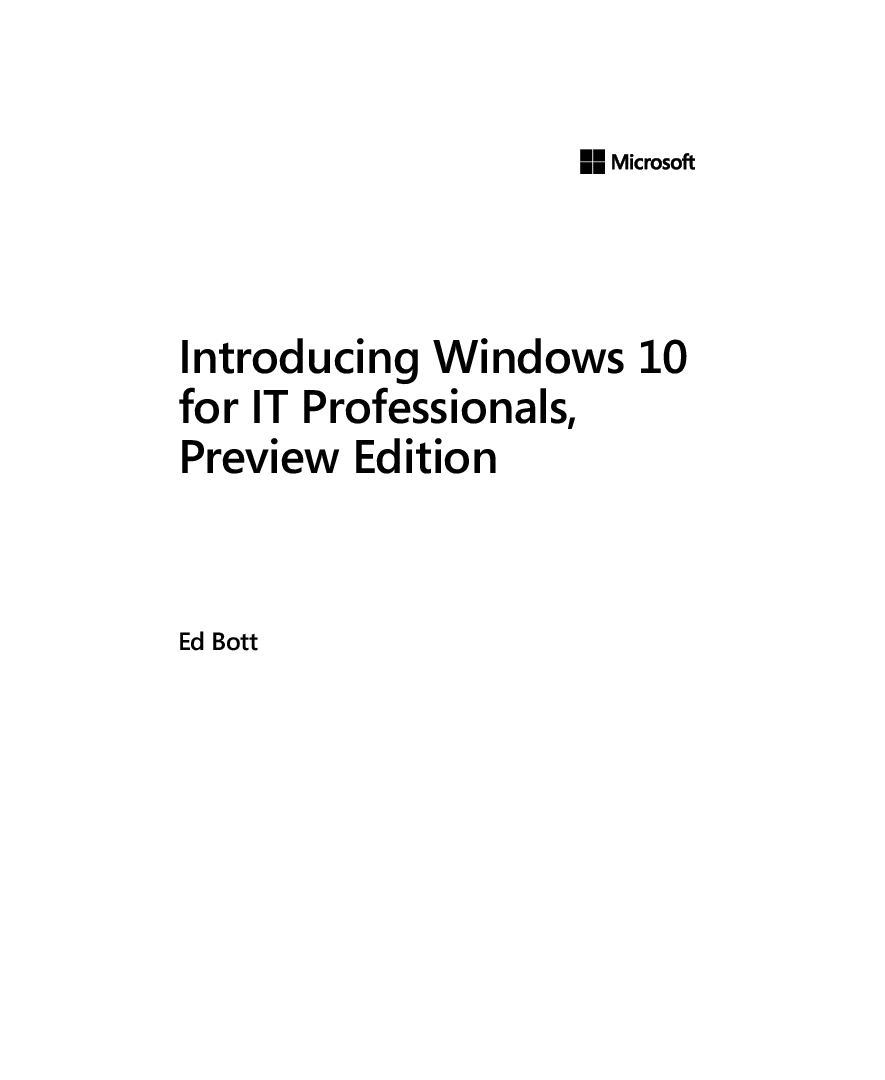 Introducing Windows 10 For IT Professionals - Page 5