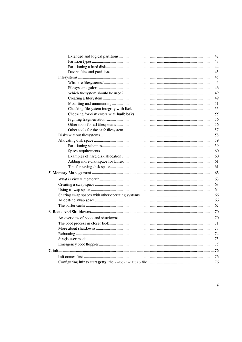 The Linux System Administrators Guide - Page 4