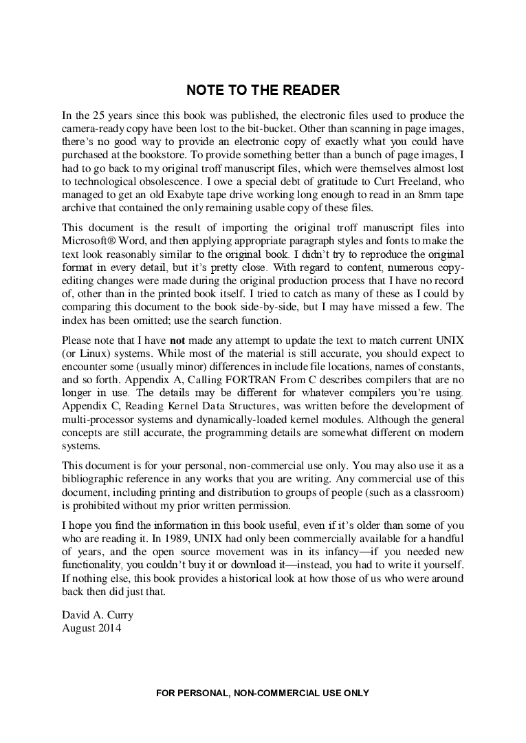 Using C On The UNIX System - Page 2