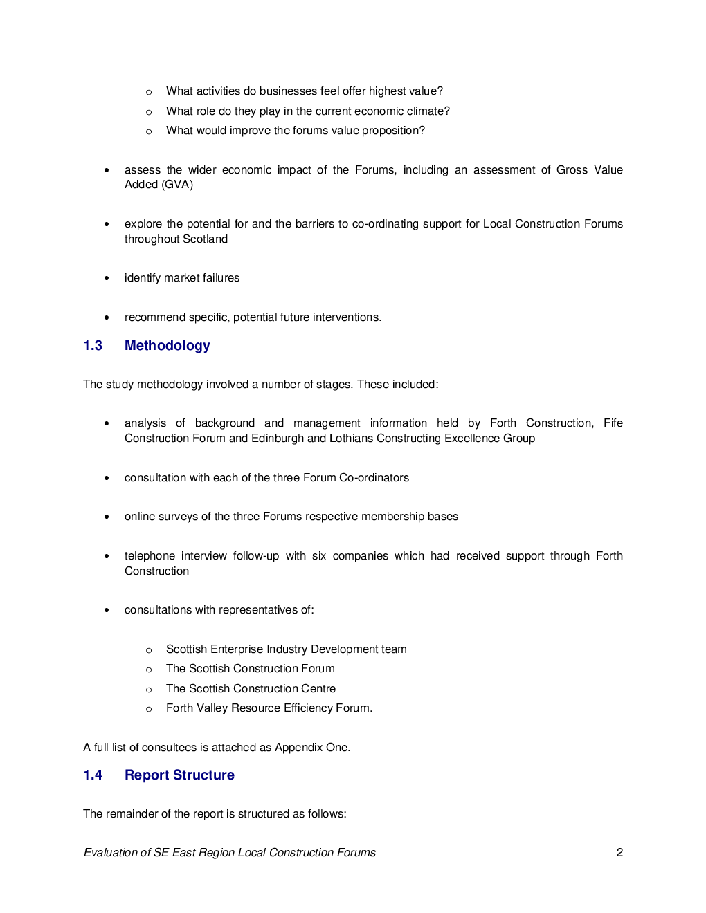Evaluation Of Local Construction Forum Activity In The Scottish Enterprise East - Page 5