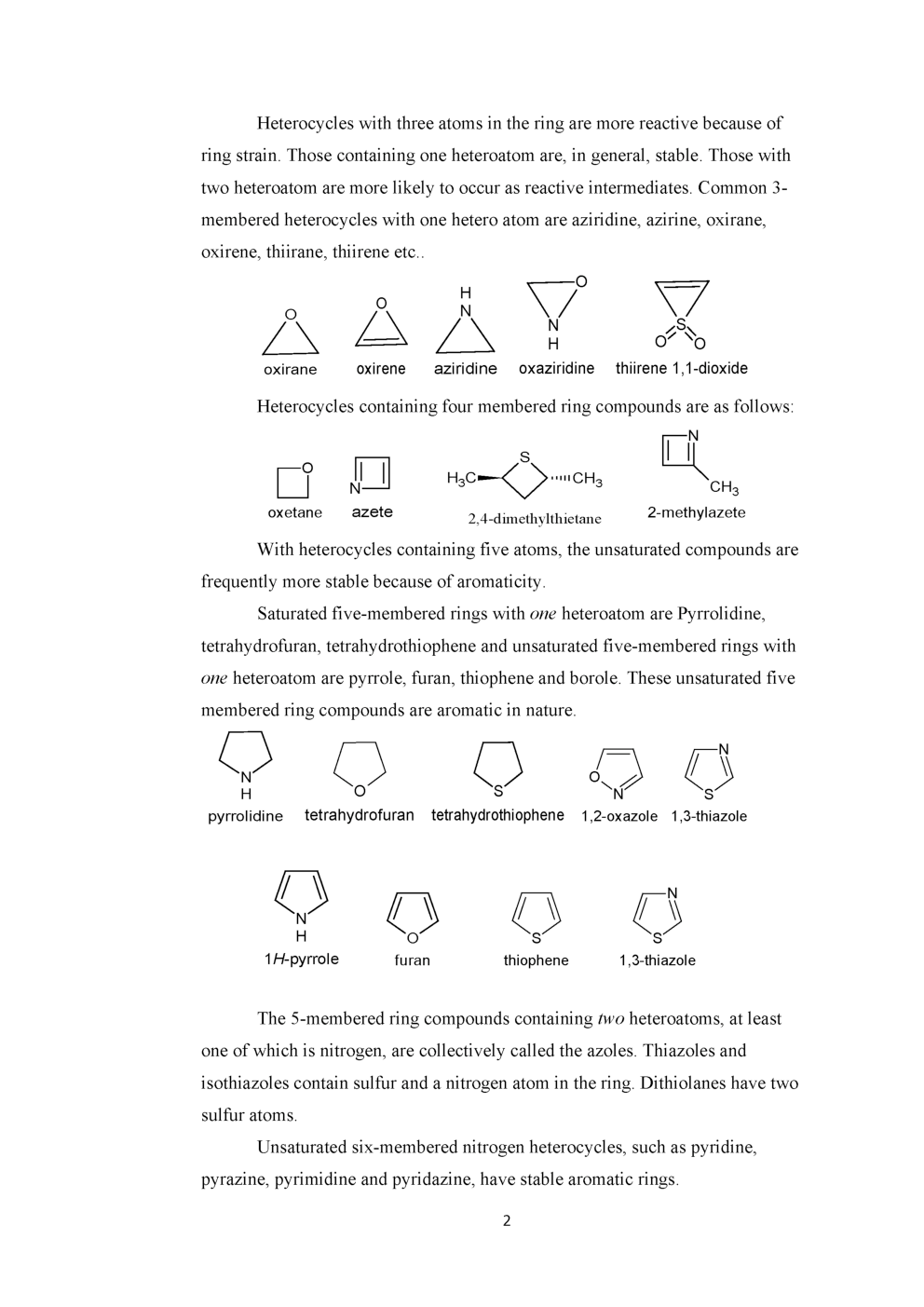 Aliphatic Heterocyclic Compounds (Chemical Science) Study Material For CSIR NET Exam - Page 3