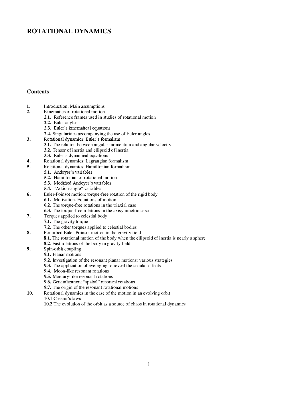 Rotational Dynamics (Chemical Science) Study Material For CSIR NET Exam - Page 2