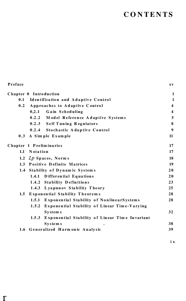 Adaptive Control Stability Convergence And Robustness - Page 5