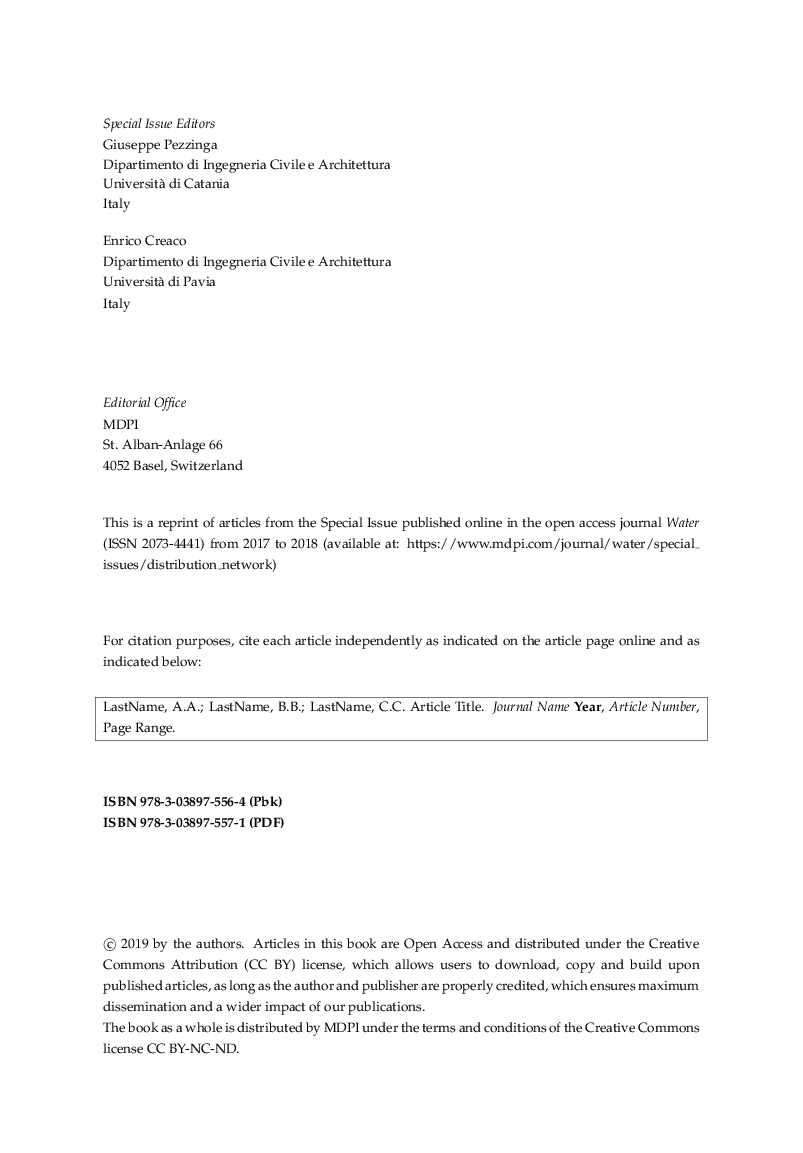 Advances In Water Distribution Networks - Page 5