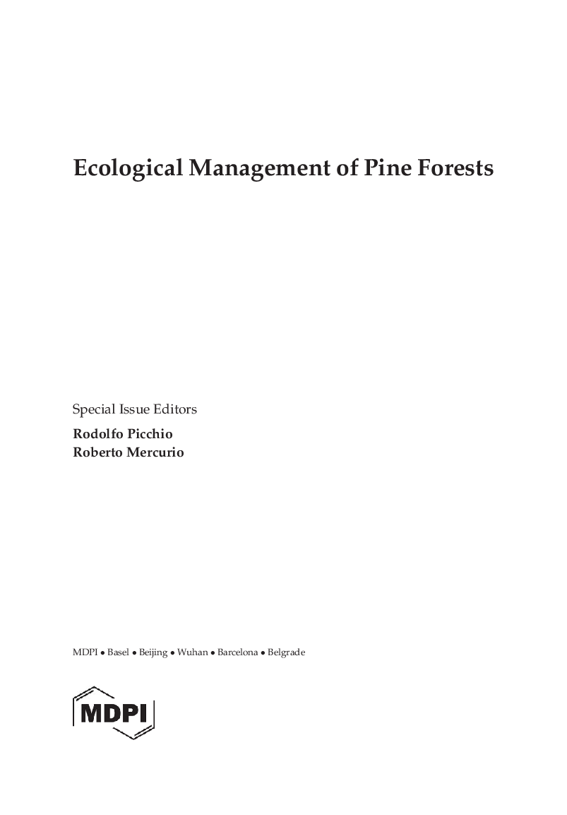 Ecological Management Of Pine Forests - Page 4