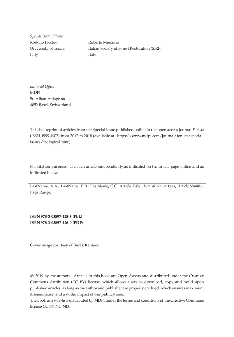 Ecological Management Of Pine Forests - Page 5