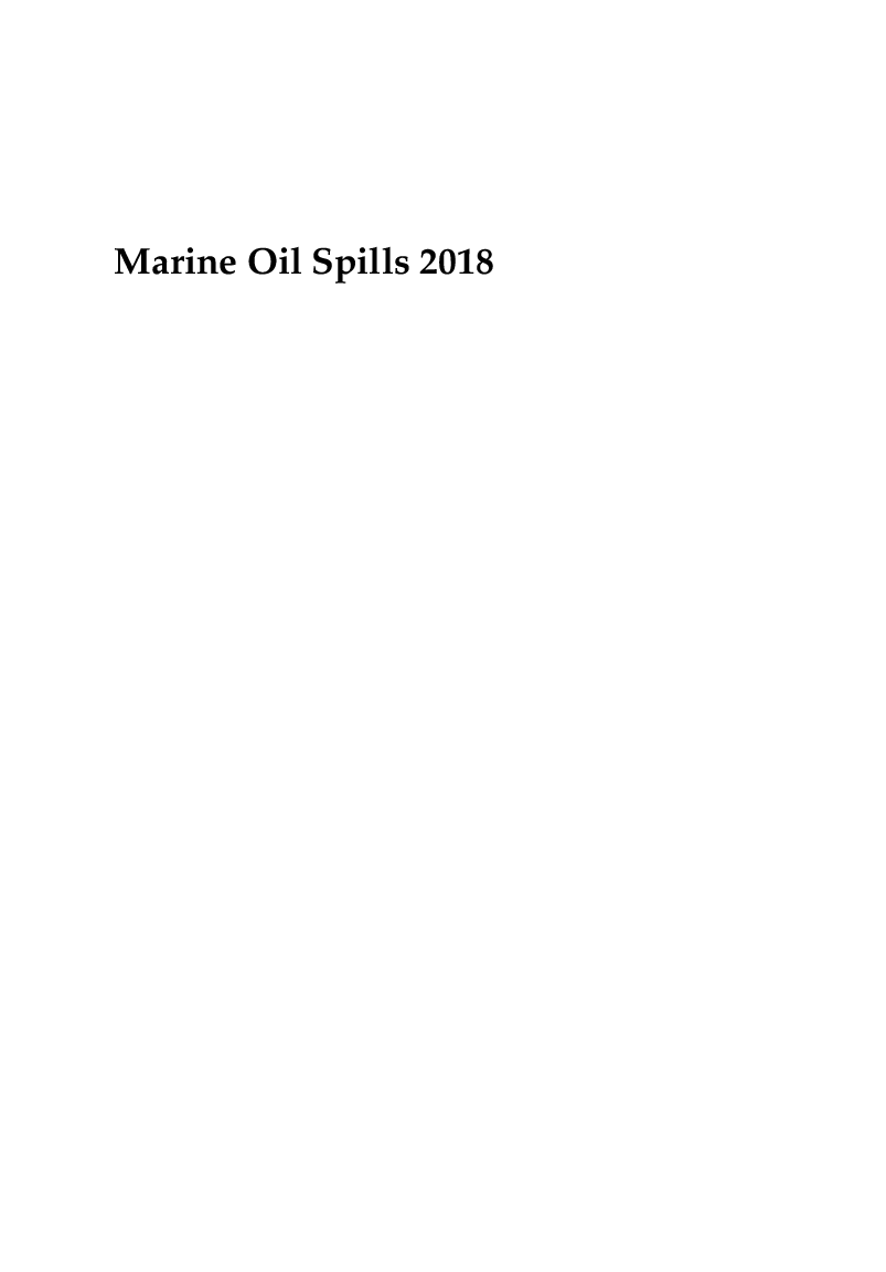 Marine Oil Spills 2018 - Page 2