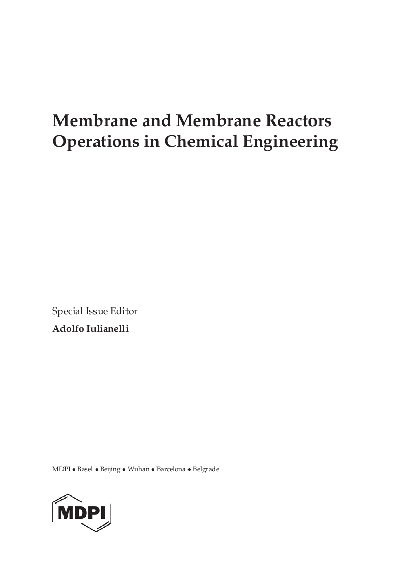 Membrane And Membrane Reactors Operations - Page 4