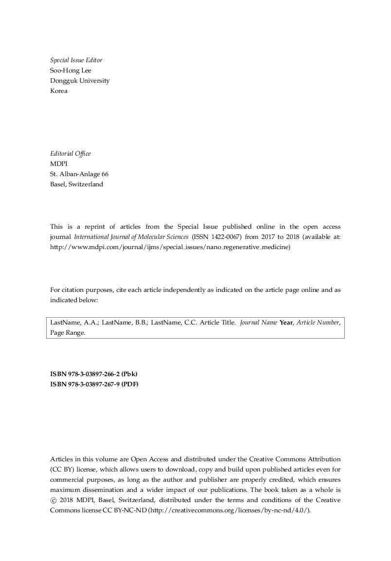 Nano Micro Assisted Regenerative Medicine - Page 5