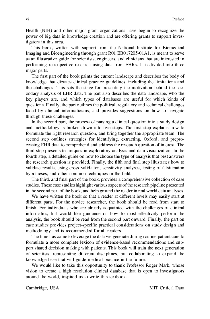 Secondary Analysis of Electronic Health Records - Page 4