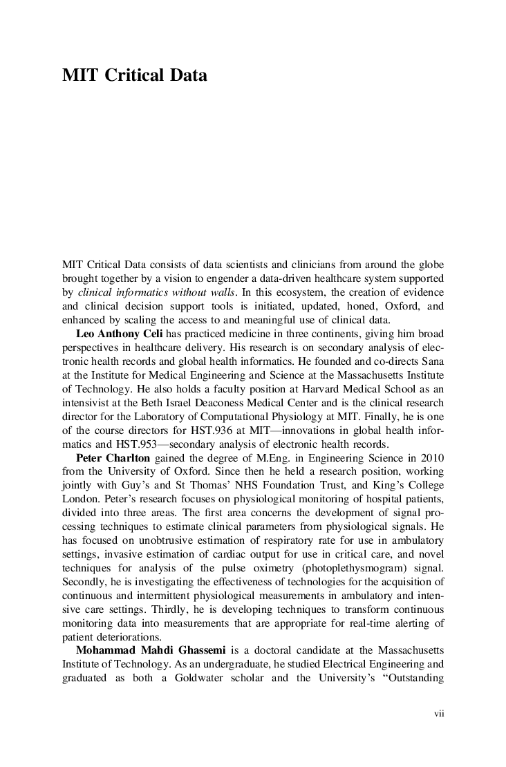 Secondary Analysis of Electronic Health Records - Page 5