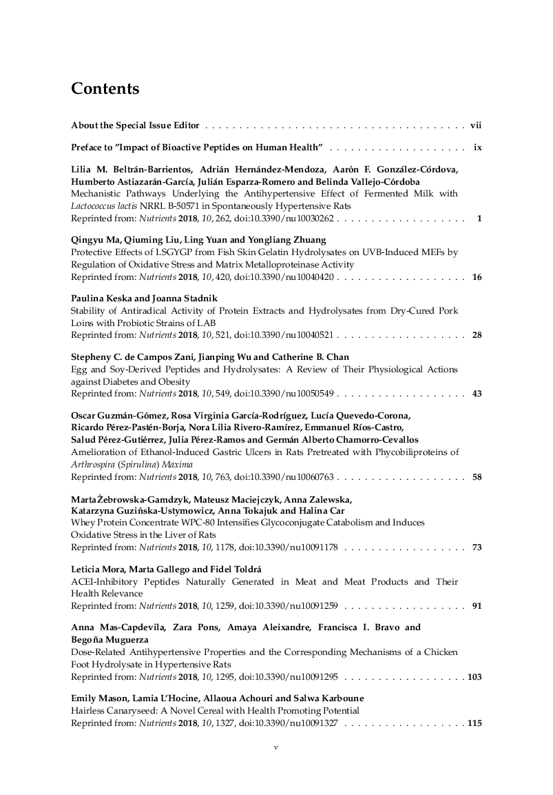 Impact Of Bioactive Peptides On Human Health - Page 4