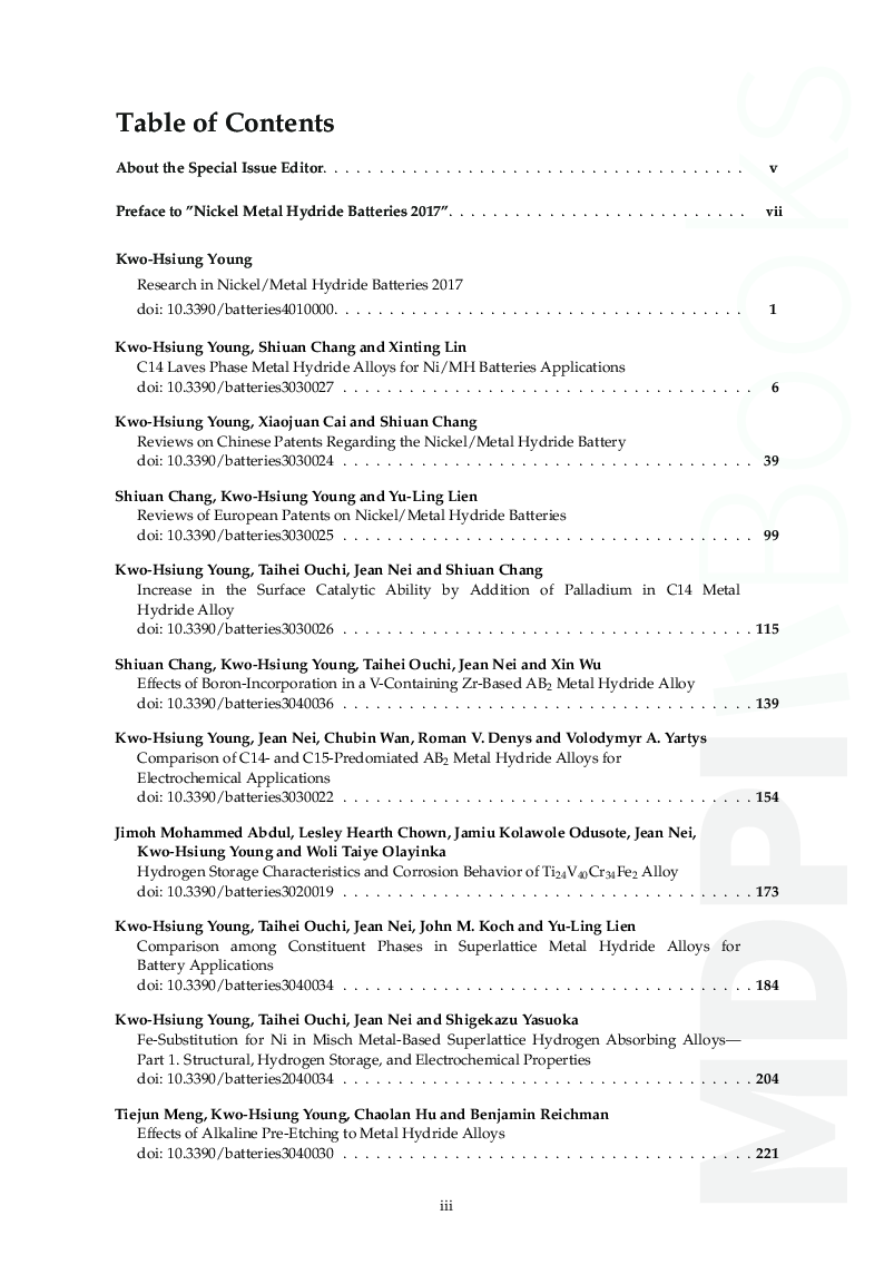 Nickel Metal Hydride Batteries 2017 - Page 2