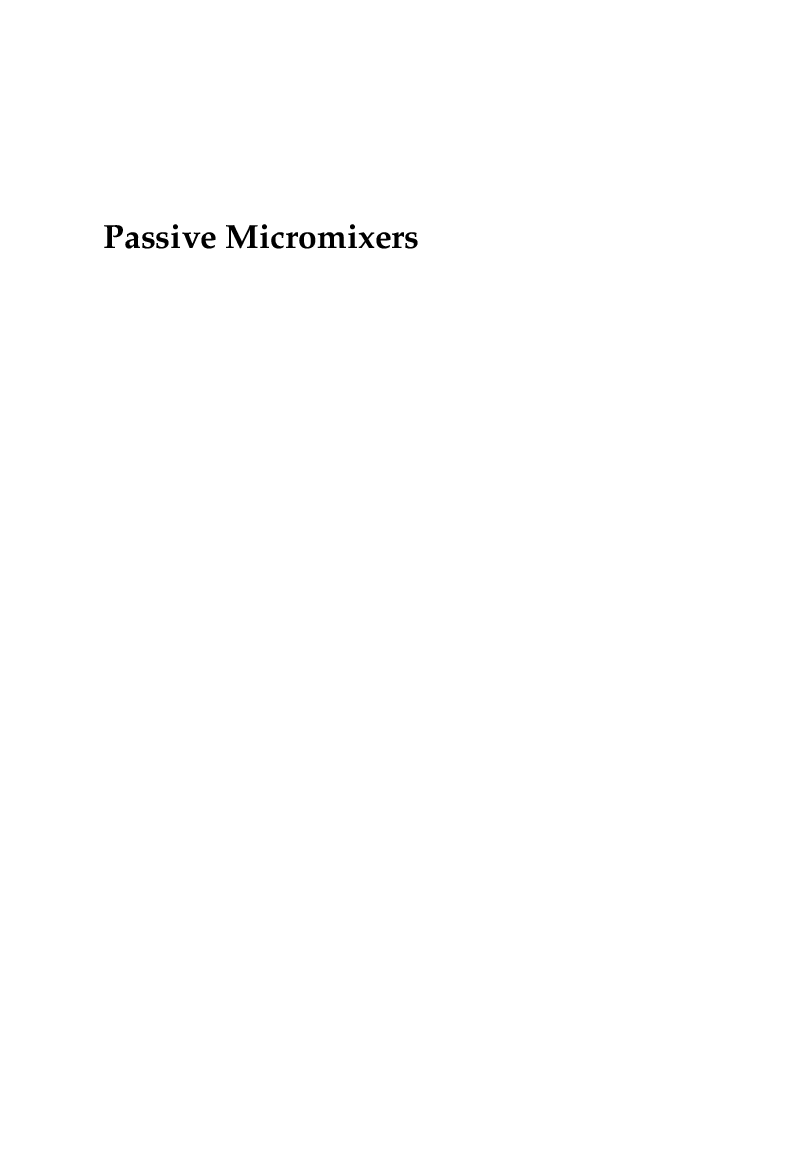 Passive Micromixers - Page 2