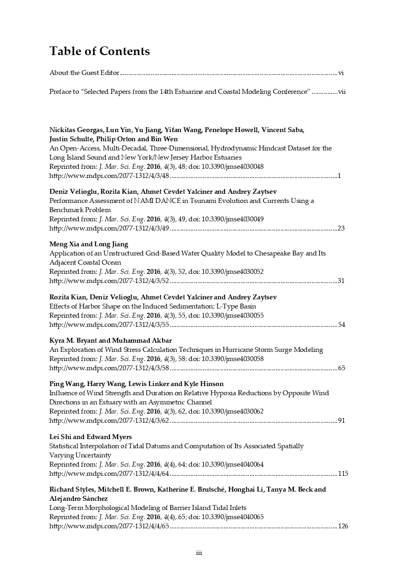 Selected Papers From The 14Th Estuarine And Coastal Modeling Conference - Page 2