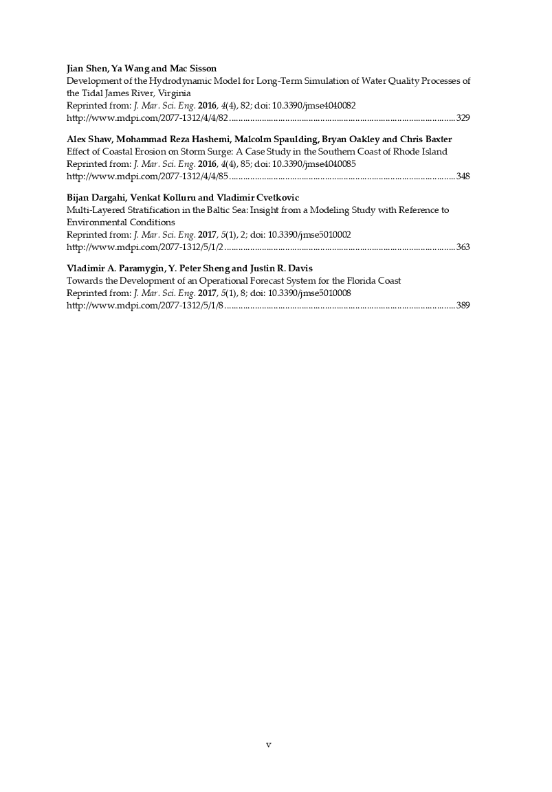 Selected Papers From The 14Th Estuarine And Coastal Modeling Conference - Page 4