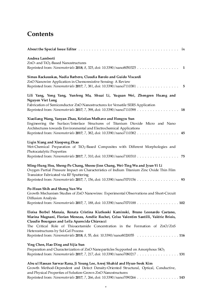 ZnO And TiO2 Based Nanostructures - Page 4
