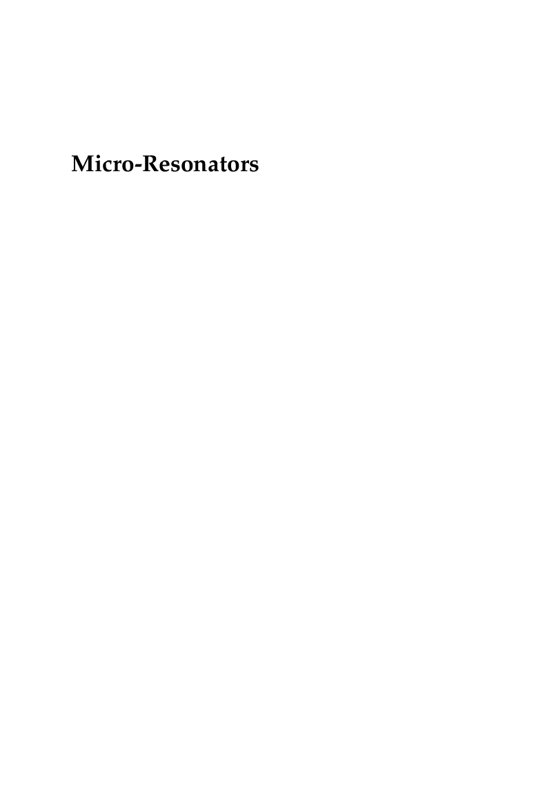 Micro-Resonators - Page 2