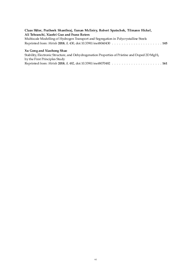 First Principles Approaches To Metals, Alloys, And Metallic Compounds - Page 5