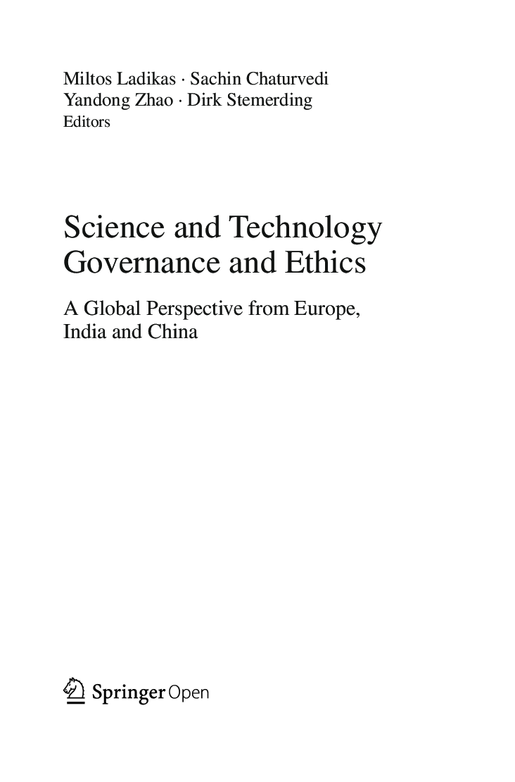 Science And Technology Governance And Ethics - Page 3