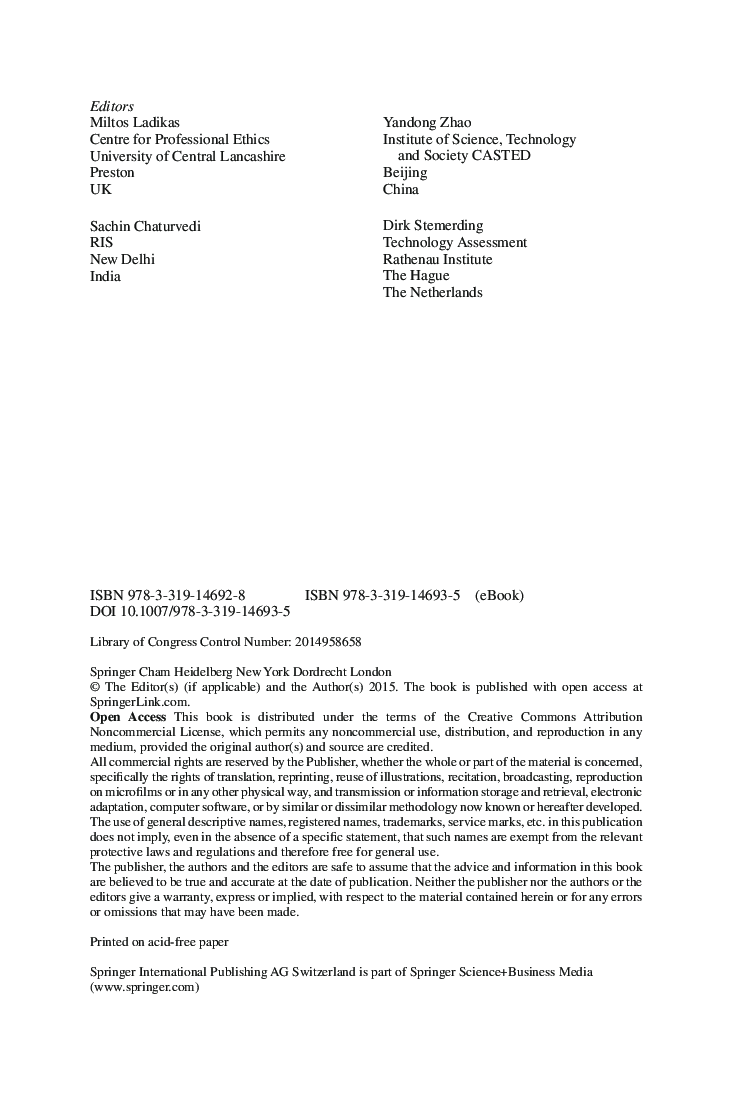 Science And Technology Governance And Ethics - Page 4