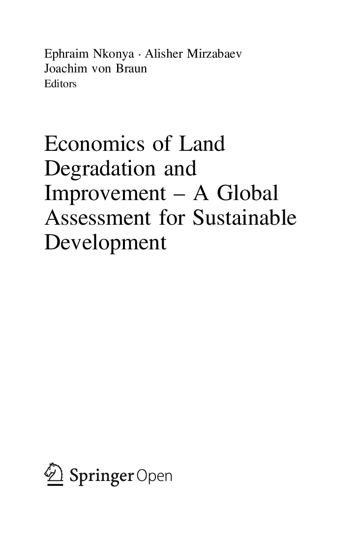Economics Of Land Degradation And Improvement - Page 3