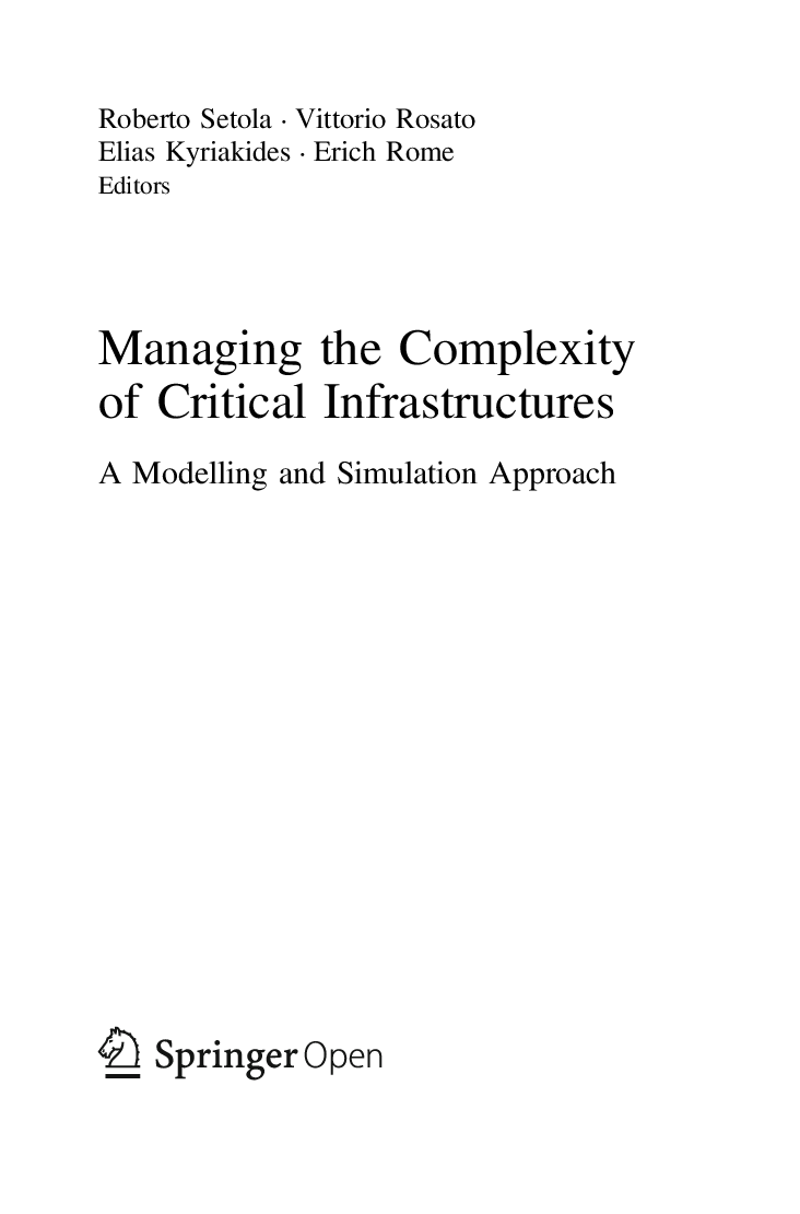 Managing The Complexity Of Critical Infrastructures - Page 4
