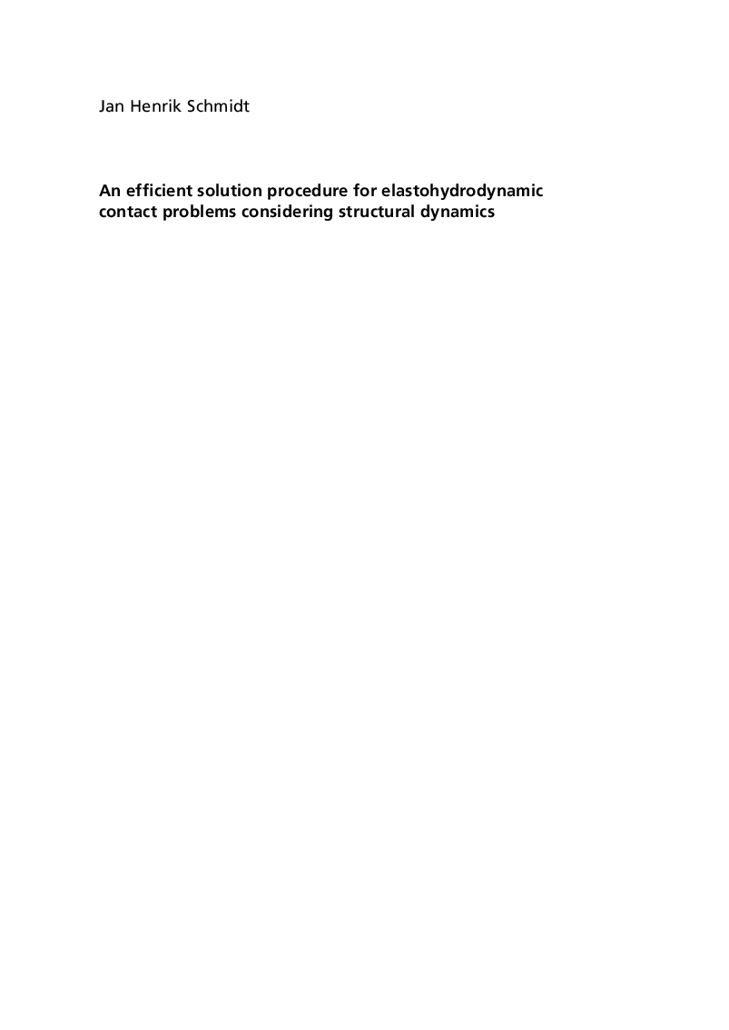 An Efficient Solution Procedure For Elasto Hydrodynamic Contact Problems - Page 3