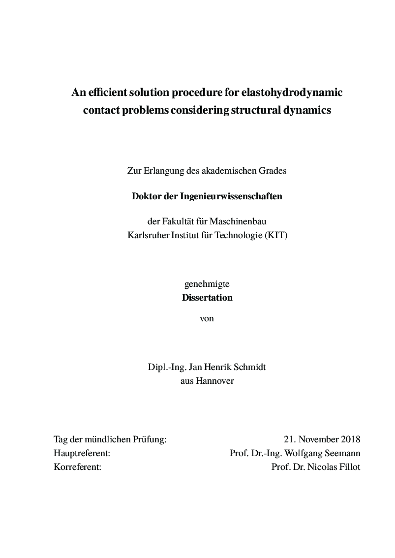 An Efficient Solution Procedure For Elasto Hydrodynamic Contact Problems - Page 4