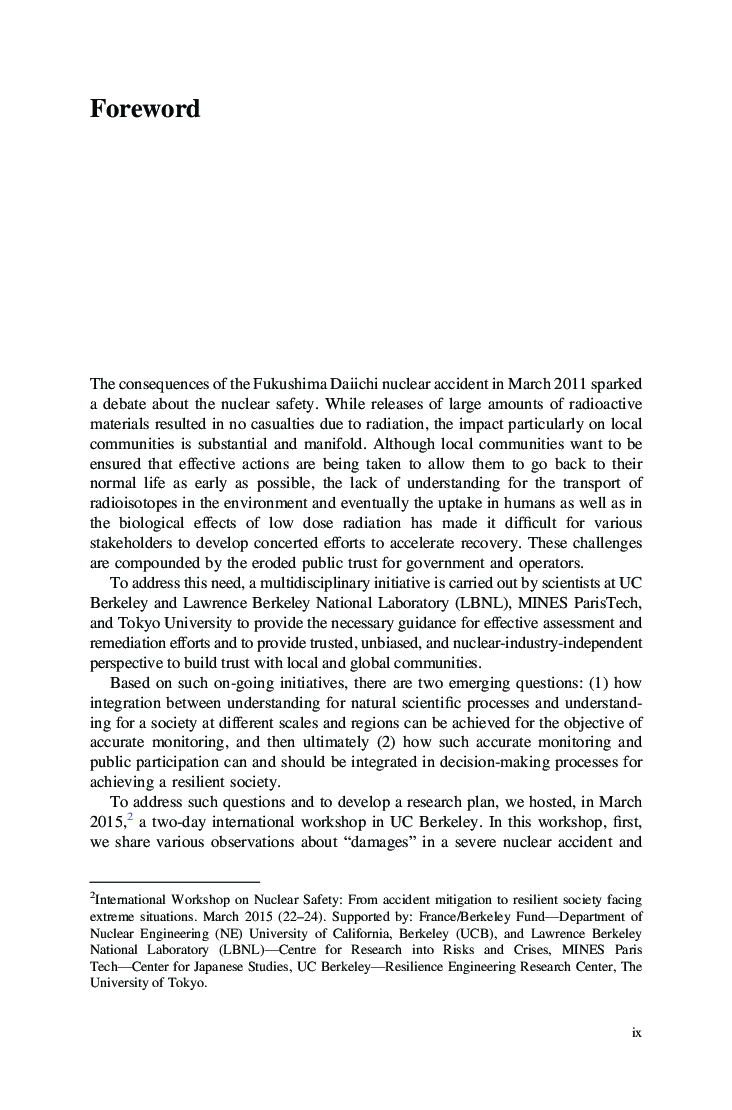 Resilience: A New Paradigm Of Nuclear Safety - Page 5