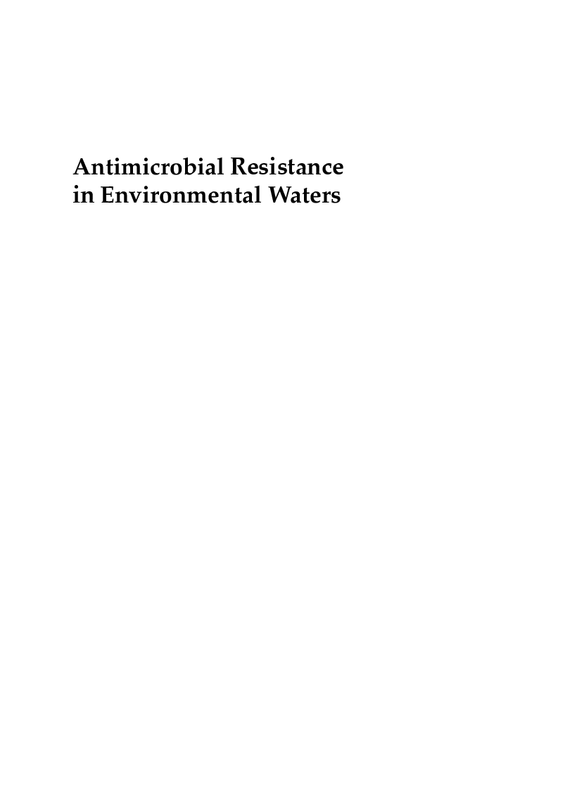 Antimicrobial Resistance In Environmental Waters 2003 - Page 2