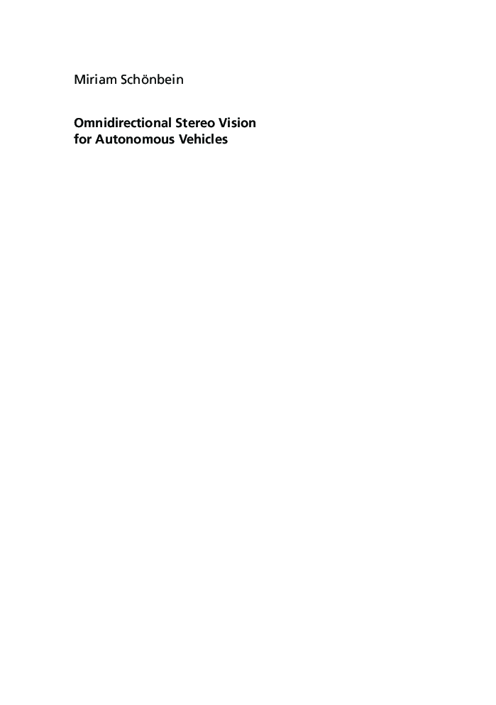 Omnidirectional Stereo Vision For Autonomous Vehicles - Page 3