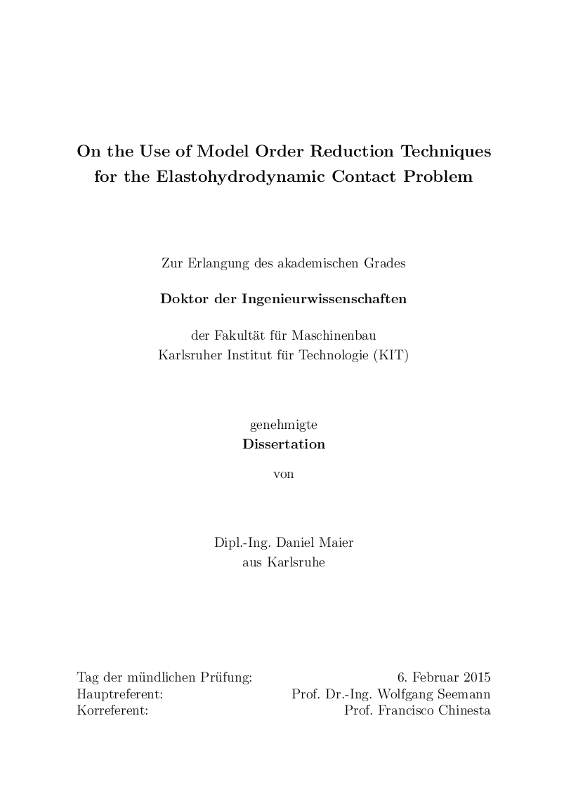 On The Use Of Model Order Reduction Techniques - Page 4