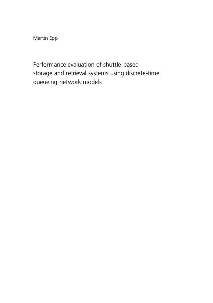 Performance Evaluation Of Shuttle-Based Storage - Page 3