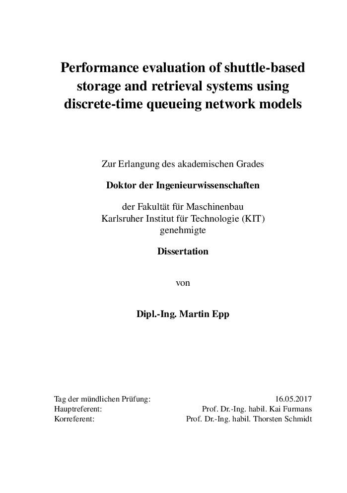 Performance Evaluation Of Shuttle-Based Storage - Page 4