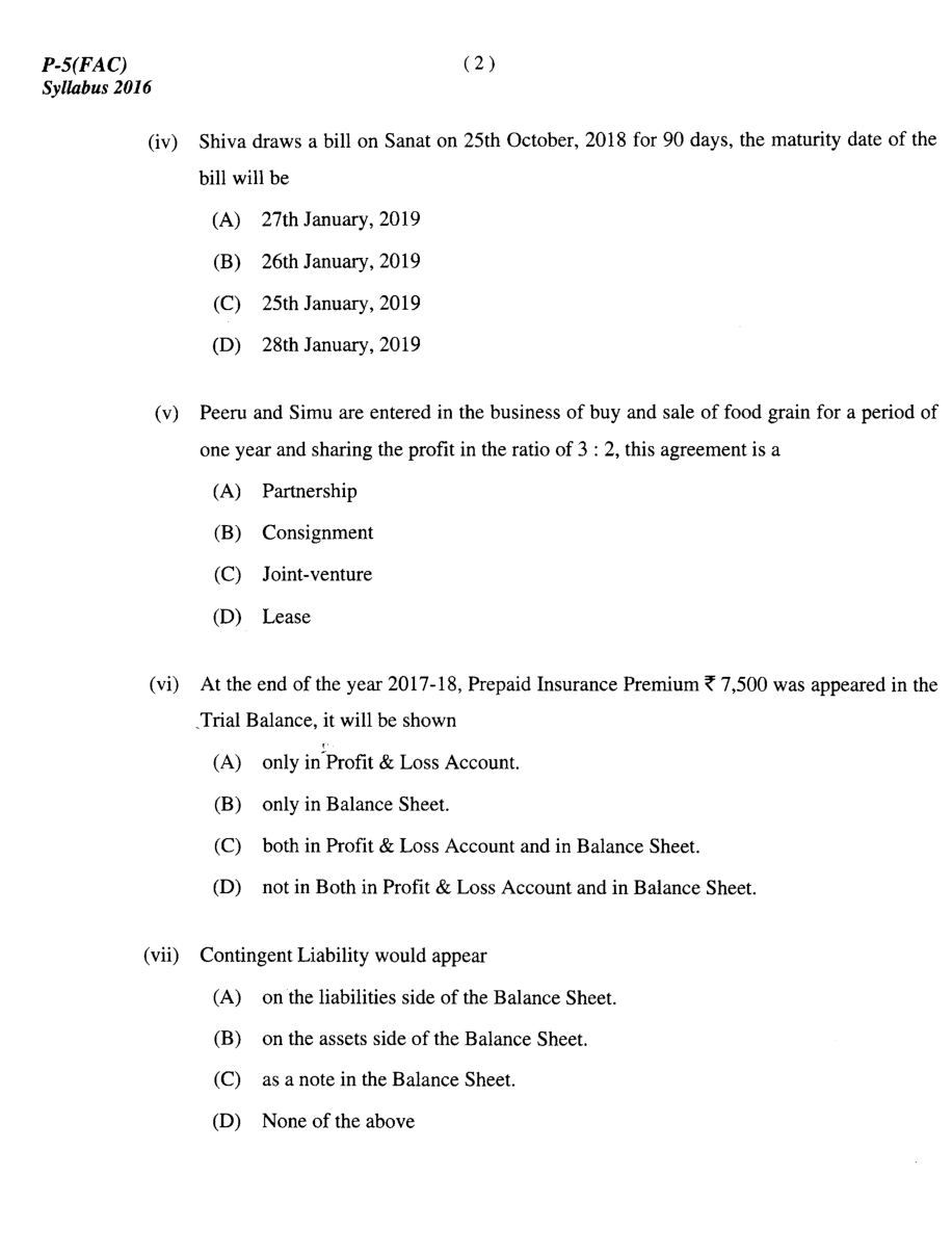 CMA Intermediate Group I Syllabus-2016 (Financial Accounting Paper- 05 Question Paper With Solution)-December 2018 - Page 3
