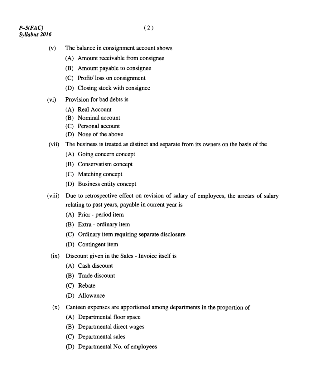 CMA Intermediate Group I Syllabus-2016 (Financial Accounting Paper- 05 Question Paper With Solution)-June 2018 - Page 3
