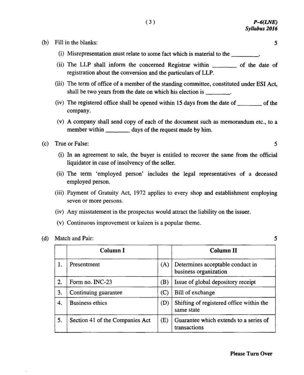 CMA Intermediate Group I Syllabus-2016 (Laws & Ethics Paper- 06 Question Paper With Solution)-June 2017 - Page 4